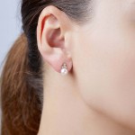 Yoko London - Trend Fresh Water Pearl and Diamond Stud Earrings Yellow Gold